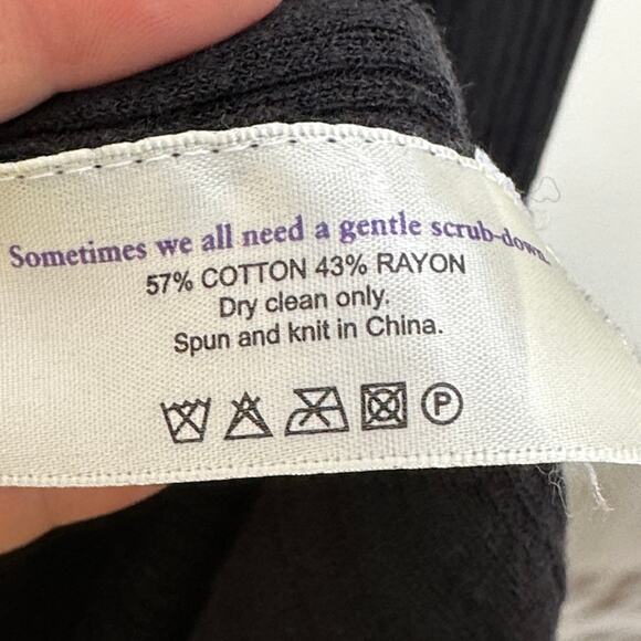 MM LAFLEUR The Graham Sheer Ribbed Kimono Cardigan Sweater Black {Q41} - Picture 8 of 8